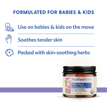 Load image into Gallery viewer, Motherlove Baby Hand & Knee Balm - Organic Herbal Protection for Crawling Adventures