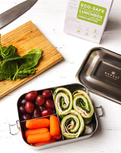 Load image into Gallery viewer, Stainless Steel Lunch Box, 3 Compartment Leak Proof, 24 Oz