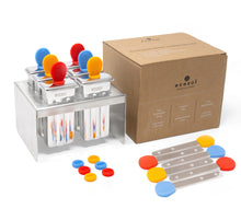 Load image into Gallery viewer, Stainless Steel Popsicle Molds, Mini Square with Stainless Steel Sticks