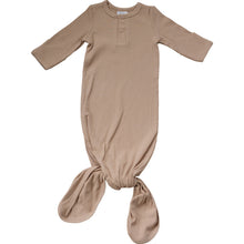 Load image into Gallery viewer, Mebie Baby Pale Pink Organic Cotton Ribbed Knot Gown