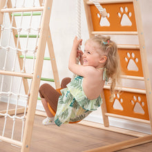 Load image into Gallery viewer, Wood and Hearts Eco-Friendly Natural Wooden Climbing Indoor Playground Jungle Gym