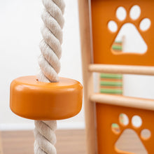 Load image into Gallery viewer, Wood and Hearts Eco-Friendly Natural Wooden Climbing Indoor Playground Jungle Gym
