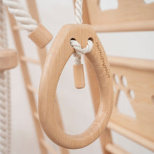 Load image into Gallery viewer, Wood and Hearts Eco-Friendly Natural Wooden Climbing Indoor Playground Jungle Gym