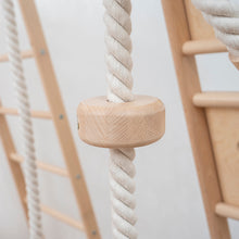Load image into Gallery viewer, Wood and Hearts Eco-Friendly Natural Wooden Climbing Indoor Playground Jungle Gym