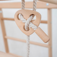 Load image into Gallery viewer, Wood and Hearts Eco-Friendly Natural Wooden Climbing Indoor Playground Jungle Gym