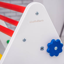 Load image into Gallery viewer, Wood and Hearts Eco-Friendly Wooden Montessori Foldable Pikler Triangle