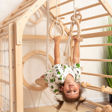 Load image into Gallery viewer, Wood and Heart Eco-Friendly Indoor Wooden Climbing Playhouse
