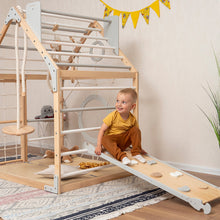 Load image into Gallery viewer, Wood and Heart Eco-Friendly Indoor Wooden Climbing Playhouse