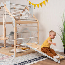 Load image into Gallery viewer, Wood and Heart Eco-Friendly Indoor Wooden Climbing Playhouse