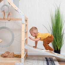 Load image into Gallery viewer, Wood and Heart Eco-Friendly Indoor Wooden Climbing Playhouse