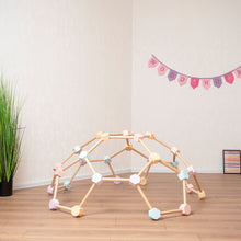Load image into Gallery viewer, Wood and Hearts Eco-Friendly Natural Wooden Indoor Kids' Climbing Dome