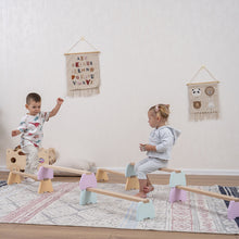Load image into Gallery viewer, Wood and Hearts Sustainable Wooden Balance Beam Set