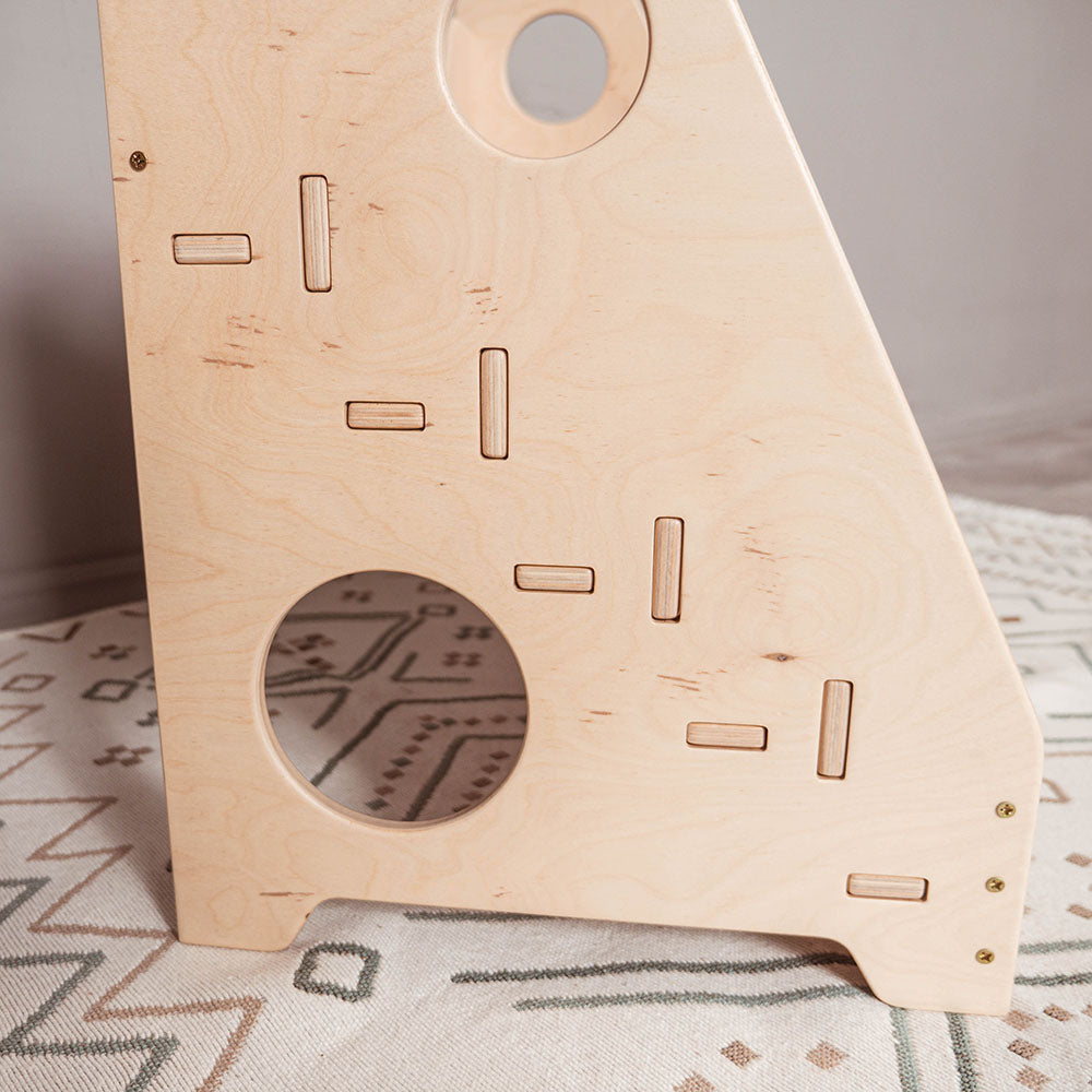 Wood and Hearts Eco-Friendly Wooden Montessori Kids' Bookshelf