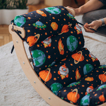 Load image into Gallery viewer, Wood and Hearts Eco-Friendly Wooden Large Montessori Climbing Arch with Cushion or Tent
