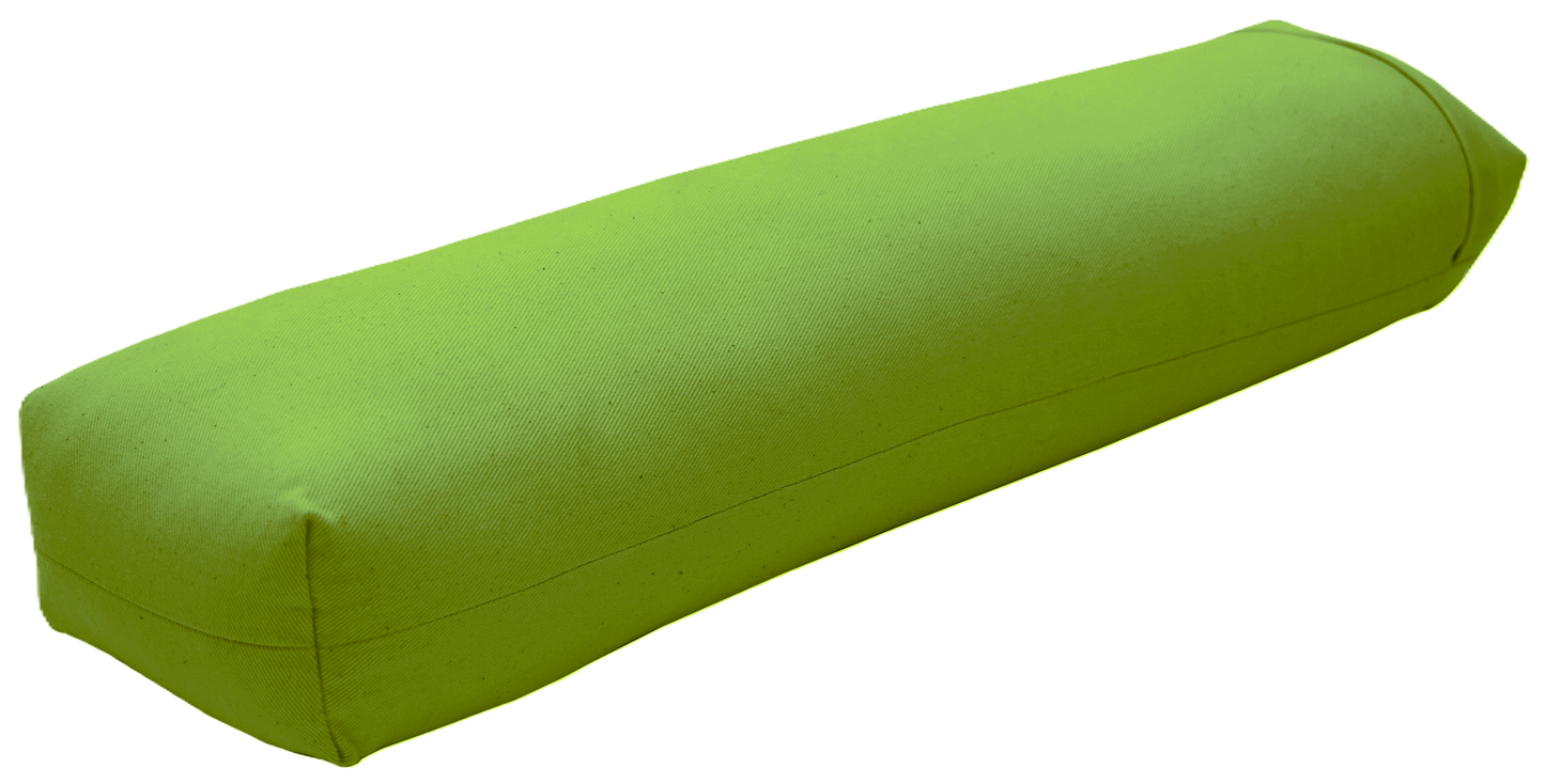 Premium Organic Cotton Yoga Bolster - Round, Rectangle, Pranayama