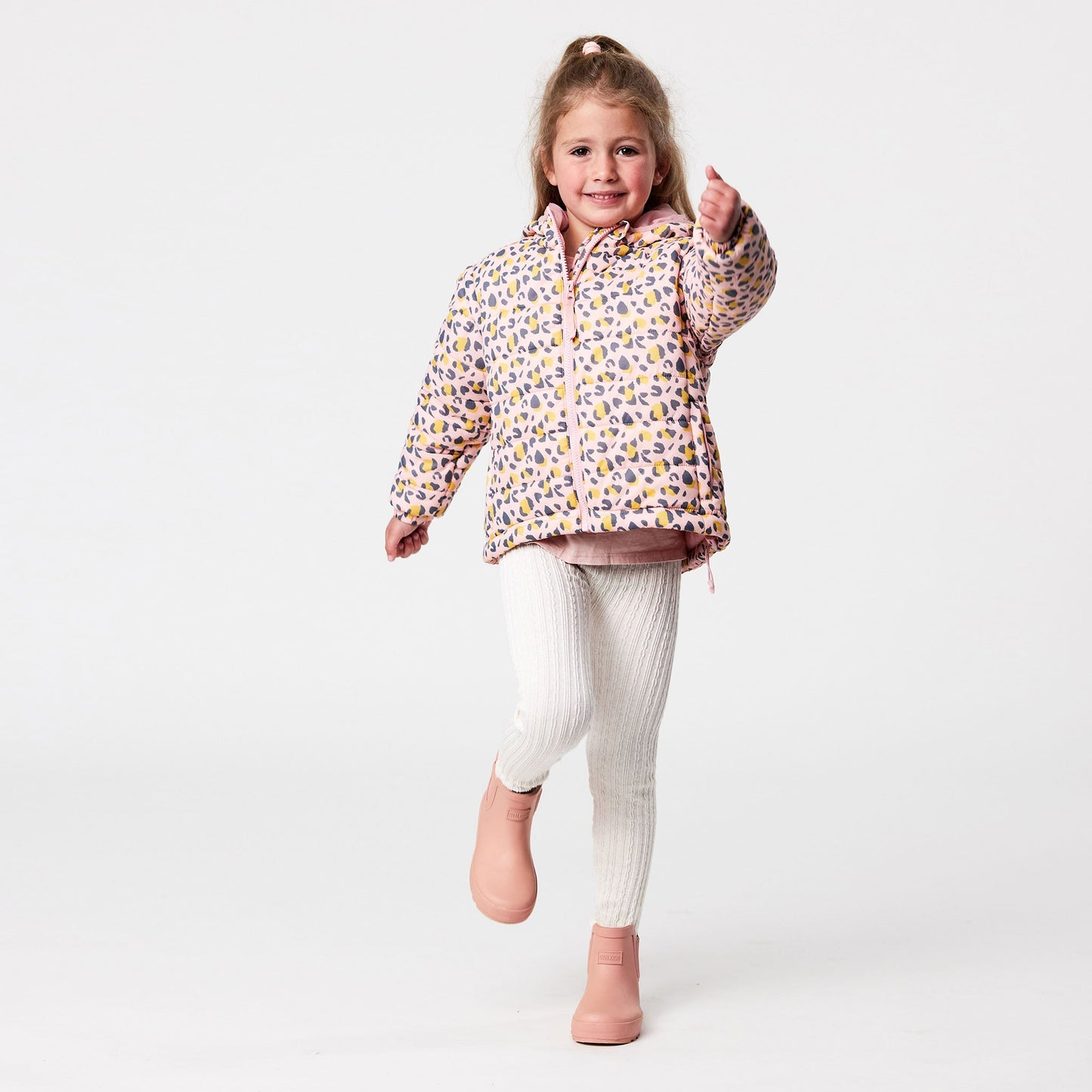 Snapper Rock Leopard Love 2 in 1 Puffer Jacket