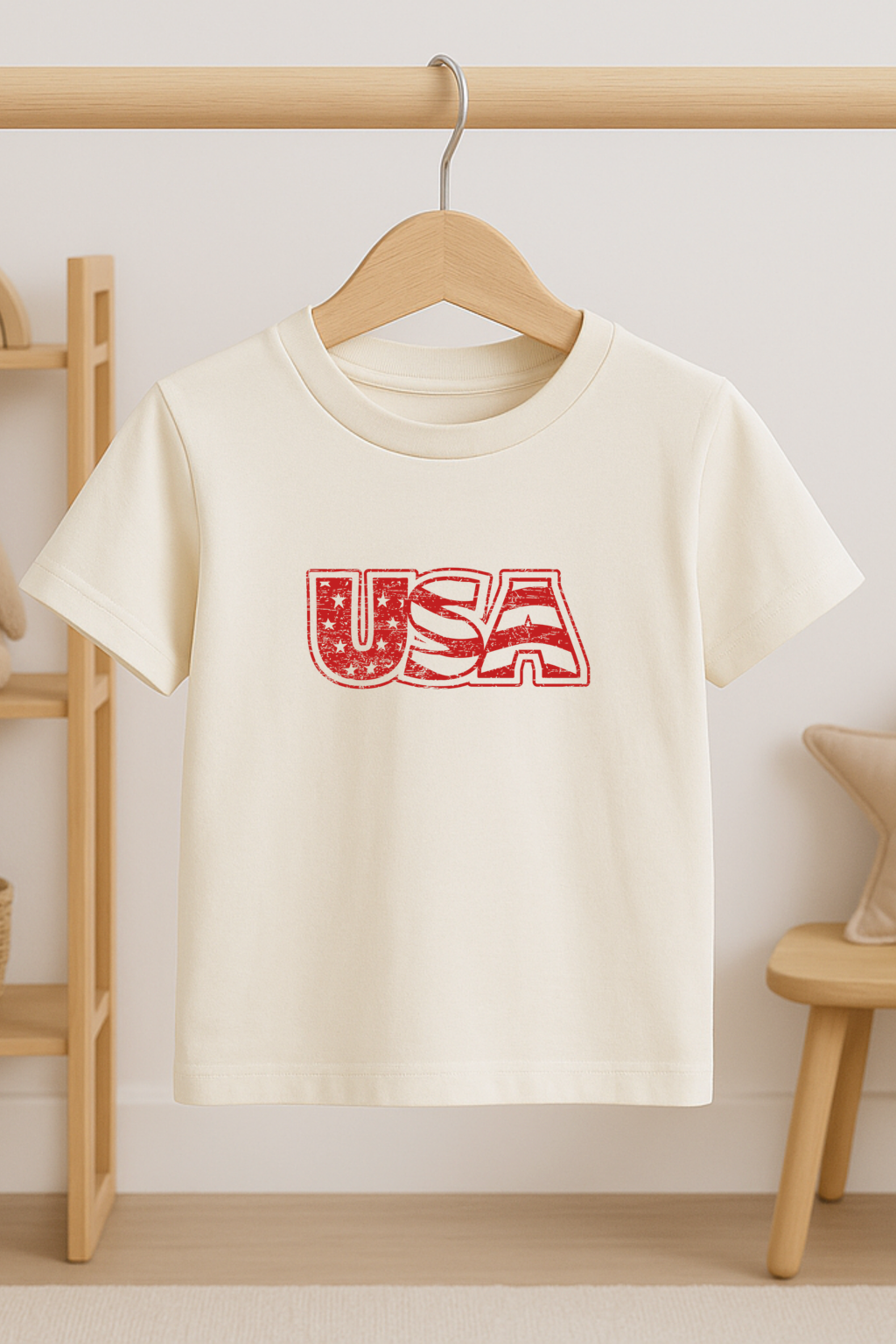 USA Organic Cotton Toddler T-Shirt – Short Sleeve, 2T–6T