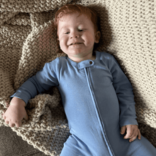 Load image into Gallery viewer, footie |  periwinkle blue