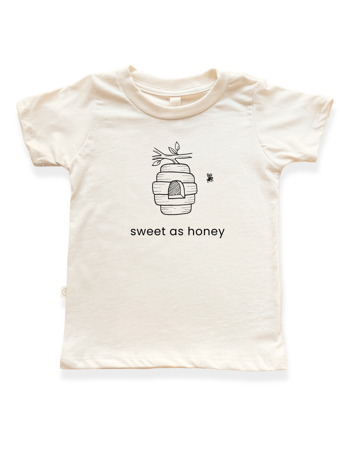 Sweet As Honey Organic Cotton Kids T-Shirt – Short Sleeve, 2T–6Y