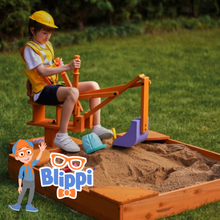 Load image into Gallery viewer, blippi eco-friendly sustainable sandbox excavator toddler kid toy