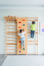 Load image into Gallery viewer, Walnut - 9-in-1 Swedish Ladder Wall Gym and Climber