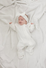 Load image into Gallery viewer, Luna + Luca Ruffle Waffle Set - White