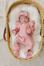 Load image into Gallery viewer, Luna + Luca Ruffle Waffle Set - Dusty Rose