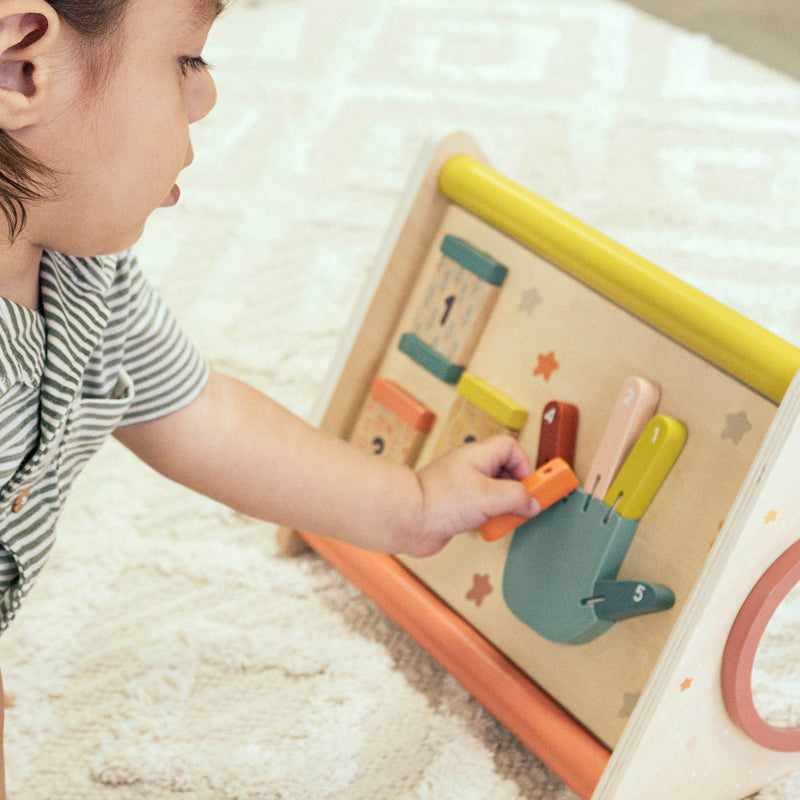 Wonder and Wise Wooden Toddler Activity Triangle