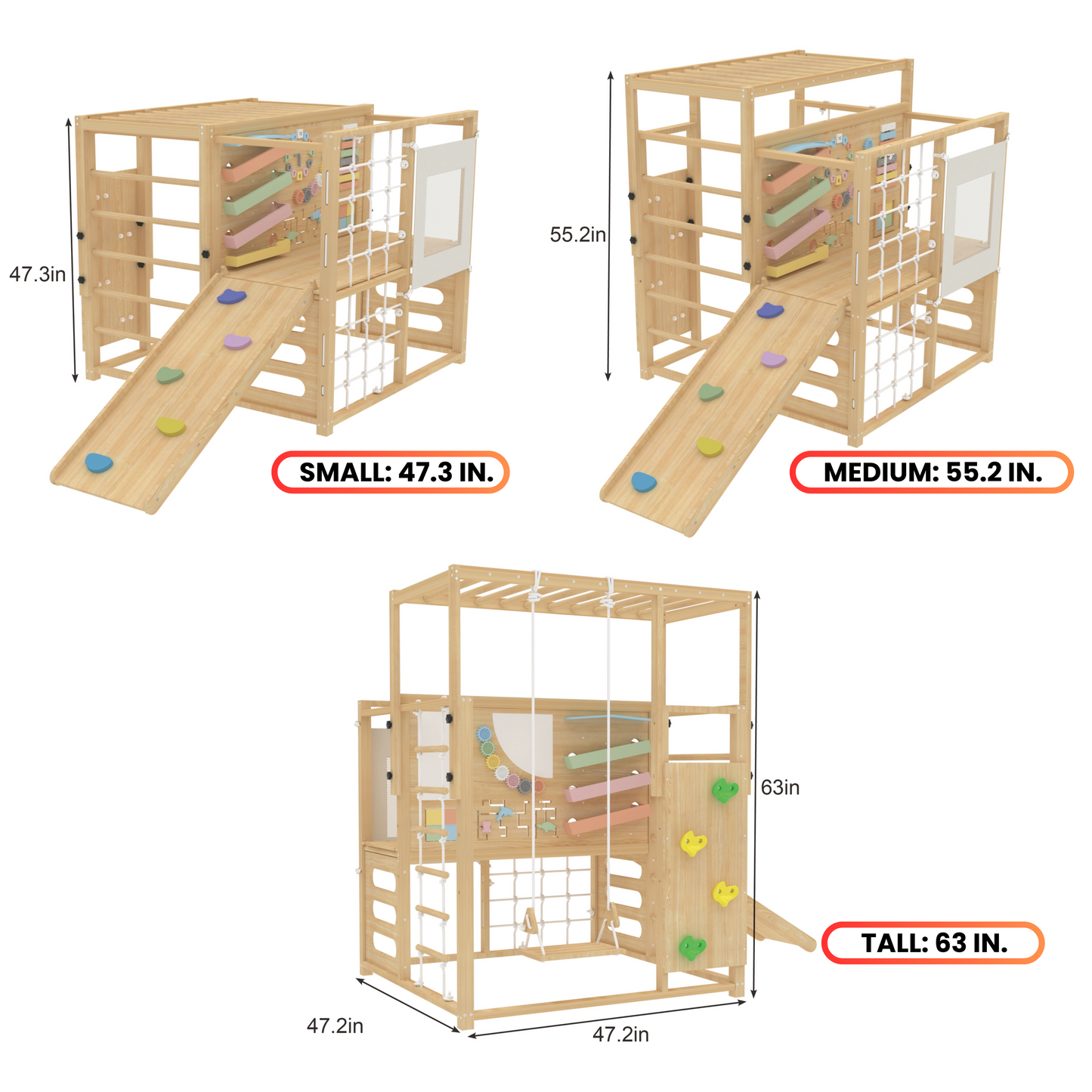 Avenlur Alpine Eco-Friendly Wooden Adventure Gym - Ultimate Indoor Play Experience