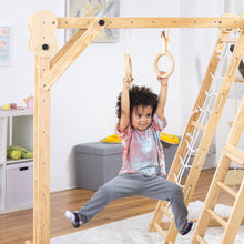 Load image into Gallery viewer, Avenlur Chestnut - 8-in-1 Eco-Friendly Wooden Jungle Gym for Toddlers