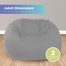 Load image into Gallery viewer, Bean Bag Loveseat Comfy Bean Family- Cotton, Organic Cotton, Hemp