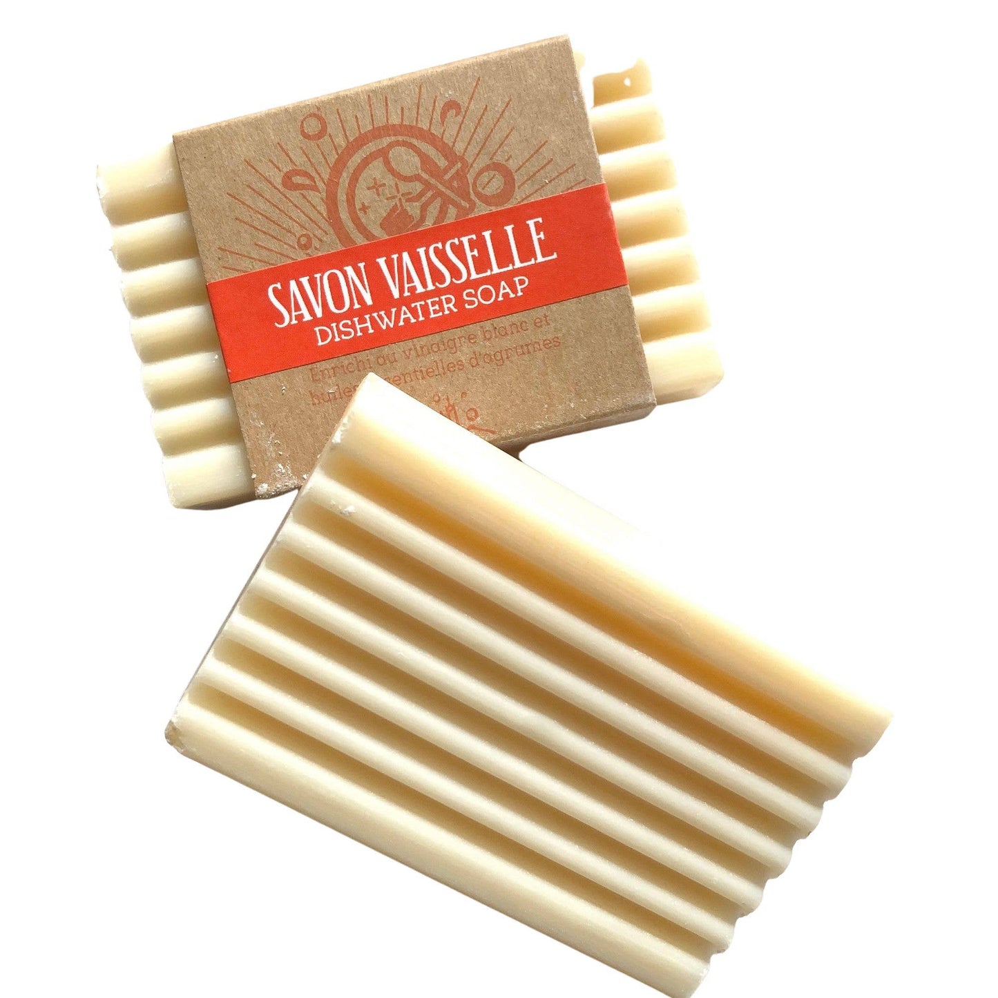 Eco Dish Washing Soap Bar Orange Scented