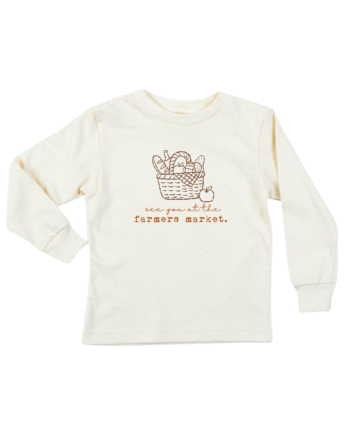 Farmers Market Organic Cotton Kids T-Shirt – Long Sleeve, 2Y–12Y