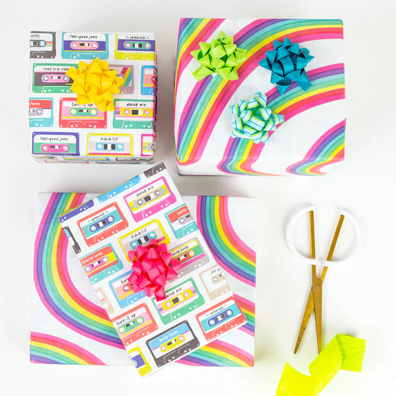 Eco Gift Bows – Compostable Cotton Gift Bows, Plastic-Free | Artisanal Brights Mix