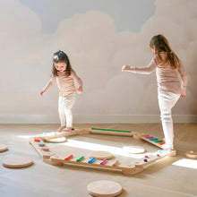 Load image into Gallery viewer, Tiny Land® Eco-Friendly Kids' Wooden Balance Beam