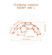 Load image into Gallery viewer, Wood and Hearts Eco-Friendly Natural Wooden Indoor Kids' Climbing Dome
