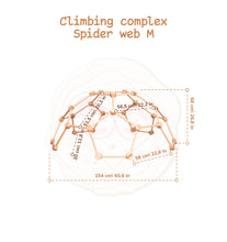 Load image into Gallery viewer, Wood and Hearts Eco-Friendly Natural Wooden Indoor Kids' Climbing Dome