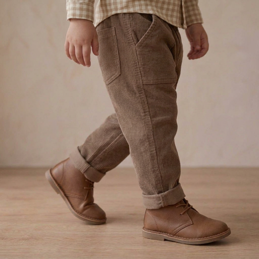 Organic Cotton Corduroy Pants for Babies & Toddlers – Brown