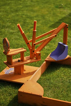 Load image into Gallery viewer, Avenlur Blippi Excavator: Wooden Sustainable Ride-On Sandbox Toy with 360° Swivel for Toddlers