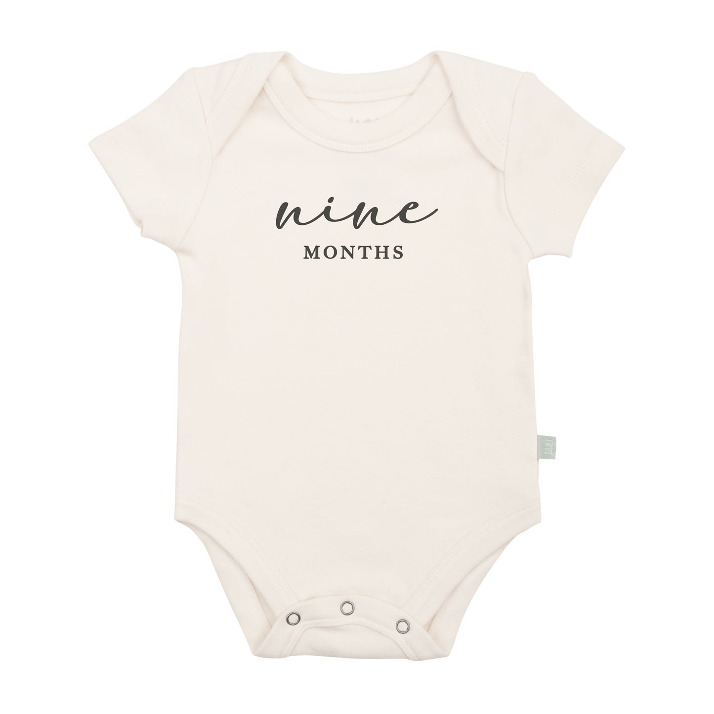 graphic bodysuit | nine months milestone charcoal