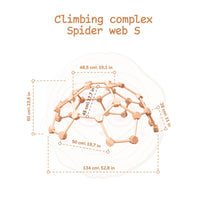 Load image into Gallery viewer, Wood and Hearts Eco-Friendly Natural Wooden Indoor Kids' Climbing Dome