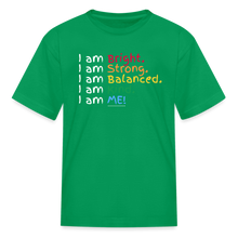 Load image into Gallery viewer, Affirmations Mantra Organic Kids' T-shirt - kelly green