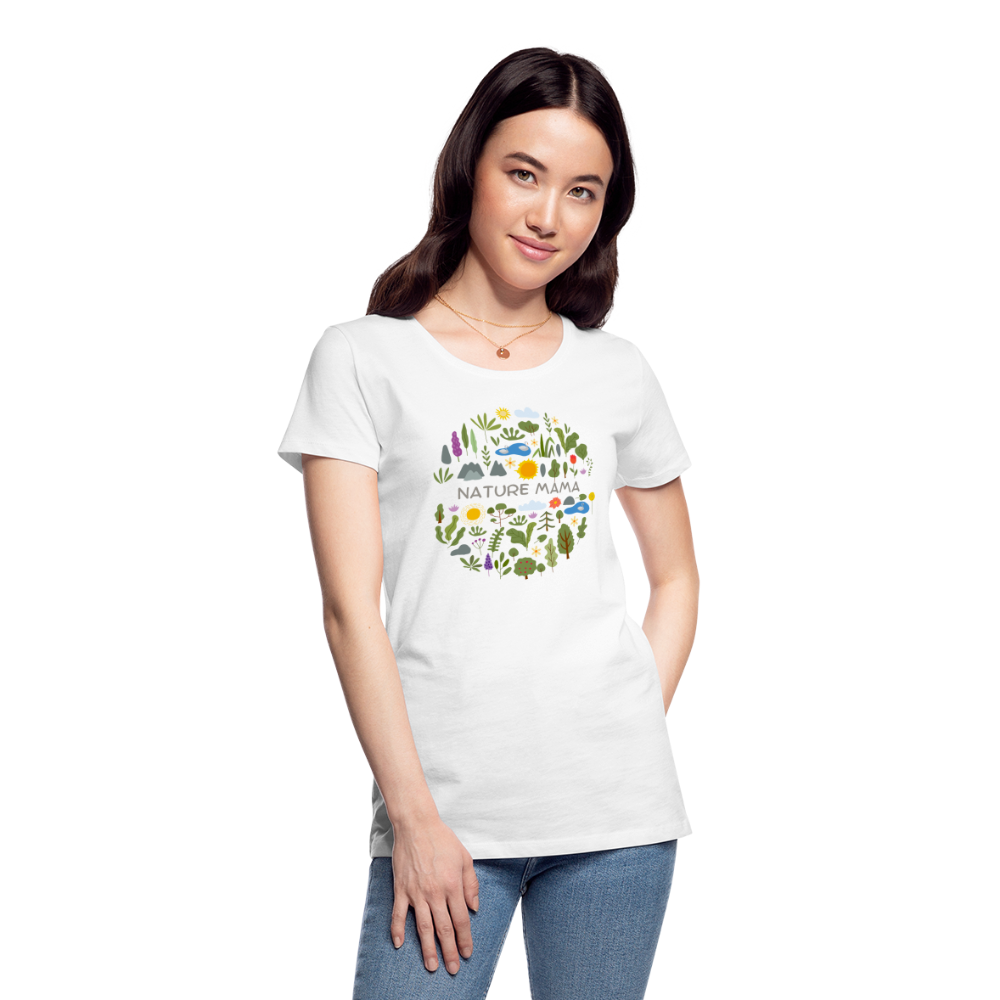 Women’s Organic Cotton T-Shirt | Nature Mama - white