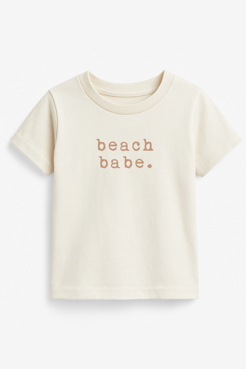 Beach Babe Clay Organic Cotton Toddler T-Shirt – Short Sleeve, 2T–6T