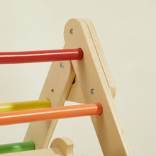 Load image into Gallery viewer, Tiny Land® 5-in-1 Wooden Rainbow Climbing Set for Kids | Toddler, Preschooler Indoor Playground