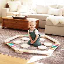Load image into Gallery viewer, Tiny Land® Eco-Friendly Kids' Wooden Balance Beam