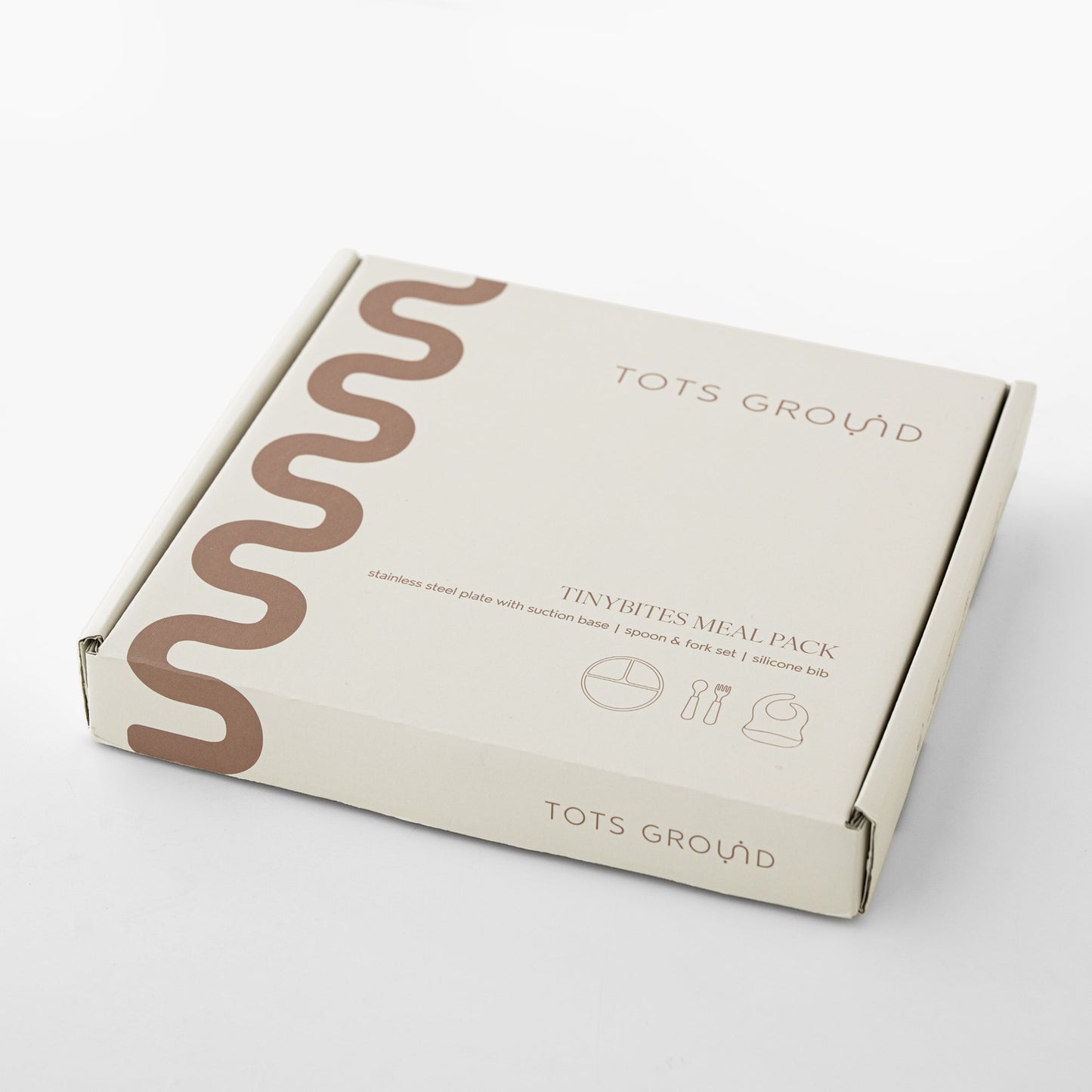 Tots Ground Complete Toddler Feeding Set - Stainless Steel & Silicone | Mocha Mousse