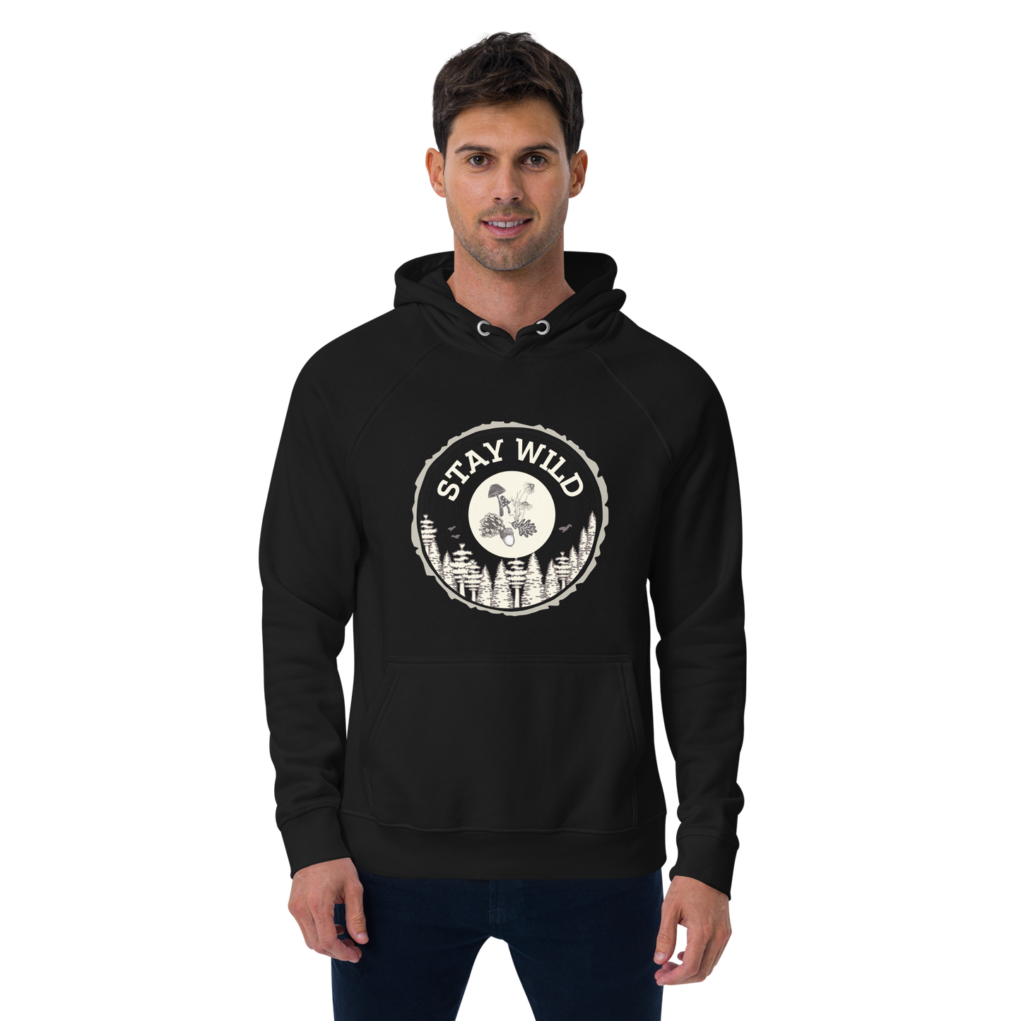 Unisex Adult Organic Cotton Hooded Sweatshirt | Stay Wild