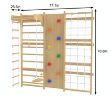 Load image into Gallery viewer, Walnut - 9-in-1 Swedish Ladder Wall Gym and Climber