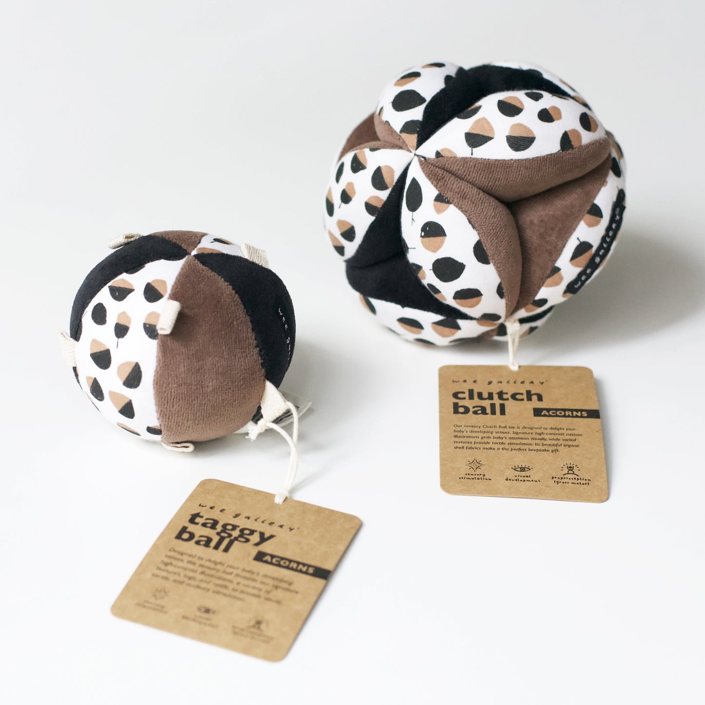 Wee Gallery Organic Cotton Sensory Clutch Ball